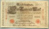 1760 BANCNOTA - GERMANIA - 1 000 MARK - anul 1910 -SERIA 1871660 -starea care se vede