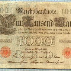 1760 BANCNOTA - GERMANIA - 1 000 MARK - anul 1910 -SERIA 1871660 -starea care se vede