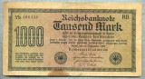 1771 BANCNOTA - GERMANIA - 1 000 MARK - anul 1922 -SERIA 466450 -starea care se vede