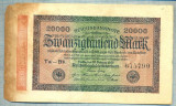 1769 BANCNOTA - GERMANIA - 20 000 MARK - anul 1923 -SERIA 675790 -starea care se vede