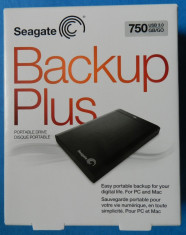 Seagate Backup Plus STBU750100 750 GB 2.5&amp;quot; USB 3.0 External Hard Drive - Retail - Black - HDD Hard disk extern - NOU foto