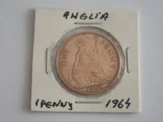 CMS1 - MONEDA ANGLIA - ONE PENNY EMISA IN ANUL 1964 foto