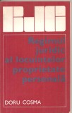 (C4814) REGIMUL JURIDIC AL LOCUINTELOR PROPRIETATE PERSONALA DE DORU COSMA, EDITURA STIINTIFICA, 1974