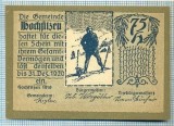 1844 BANCNOTA NOTGELD - AUSTRIA - 75 HELLER - anul 1920 -SERIA FARA -starea care se vede