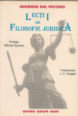 Giorgio Del Vecchio - Lectii de Filosofie Juridica foto