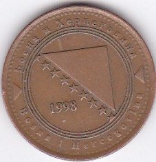 Moneda Bosnia - Hertegovina 20 Feninga 1998 - KM#116 XF foto