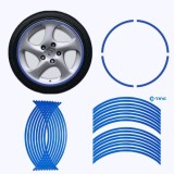 Rim Stripe autocolat albastru reflectorizant jante 17&quot; auto sau motocicleta - expediere gratuita Posta si Fan Courier - sell by Phonic