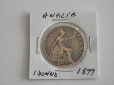 CMS1 - MONEDA ANGLIA - ONE PENNY EMISA IN ANUL 1899 foto