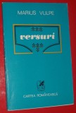 MARIUS VULPE - VERSURI (editia princeps, 1979 / tiraj 690 ex.) [dedicatie / autograf pt. ANDREI si KLARA TAMAS BLAIER]