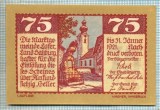 1840 BANCNOTA NOTGELD - AUSTRIA - 75 HELLER - anul 1921 -SERIA FARA -starea care se vede