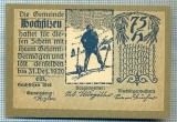 1846 BANCNOTA NOTGELD - AUSTRIA - 75 HELLER - anul 1920 -SERIA FARA -starea care se vede