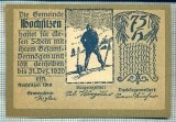 1842 BANCNOTA NOTGELD - AUSTRIA - 75 HELLER - anul 1920 -SERIA FARA -starea care se vede