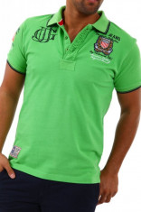 Tricou Polo barbati Gangster Unit Verde Koris foto