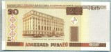 1817 BANCNOTA - BELARUS - 20 RUBLEI - anul 2000 -SERIA 1650844 -starea care se vede