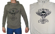 St DIEGO MOTOR CALIFORNIA &amp;quot;CHOPPER&amp;quot; Hanorac gluga cu snur, 100%bumbac. SPORT / CASUAL. Marime S/M OUTLET ARAD. Produse noi originale. REDUSE! foto