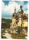 Carte postala(marca fixa)-SINAIA-Castelul Peles, Circulata, Printata