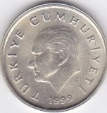 Moneda Turcia 50.000 Lire (50 Bin Lira) 1999 - KM#1056 UNC (luciu frumos), Europa