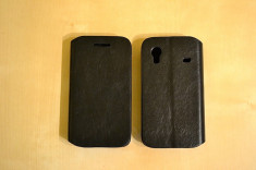 Husa Flip Case Slim Samsung Galaxy Ace S5830 Black foto