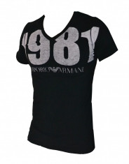 Tricou Emporio Armani - Din Bumbac - Street Edtition - Limited - Negru - Masuri XL ( SLIM) !!!! E65 foto