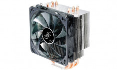 SUPER-COOLER PENTRU PROCESOARE INTEL SI AMD, SOCKET-URI MULTIPLE, 130W, VENT. 120MM, LED ALBASTRU, SILENTIOS !!, NOU !!, GARANTIE !! foto