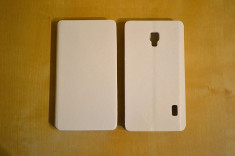 Husa Flip Case Slim LG Optimus F6 D500 White foto