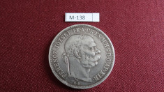 Moneda argint - 5 coroane 1900- cod M138 foto