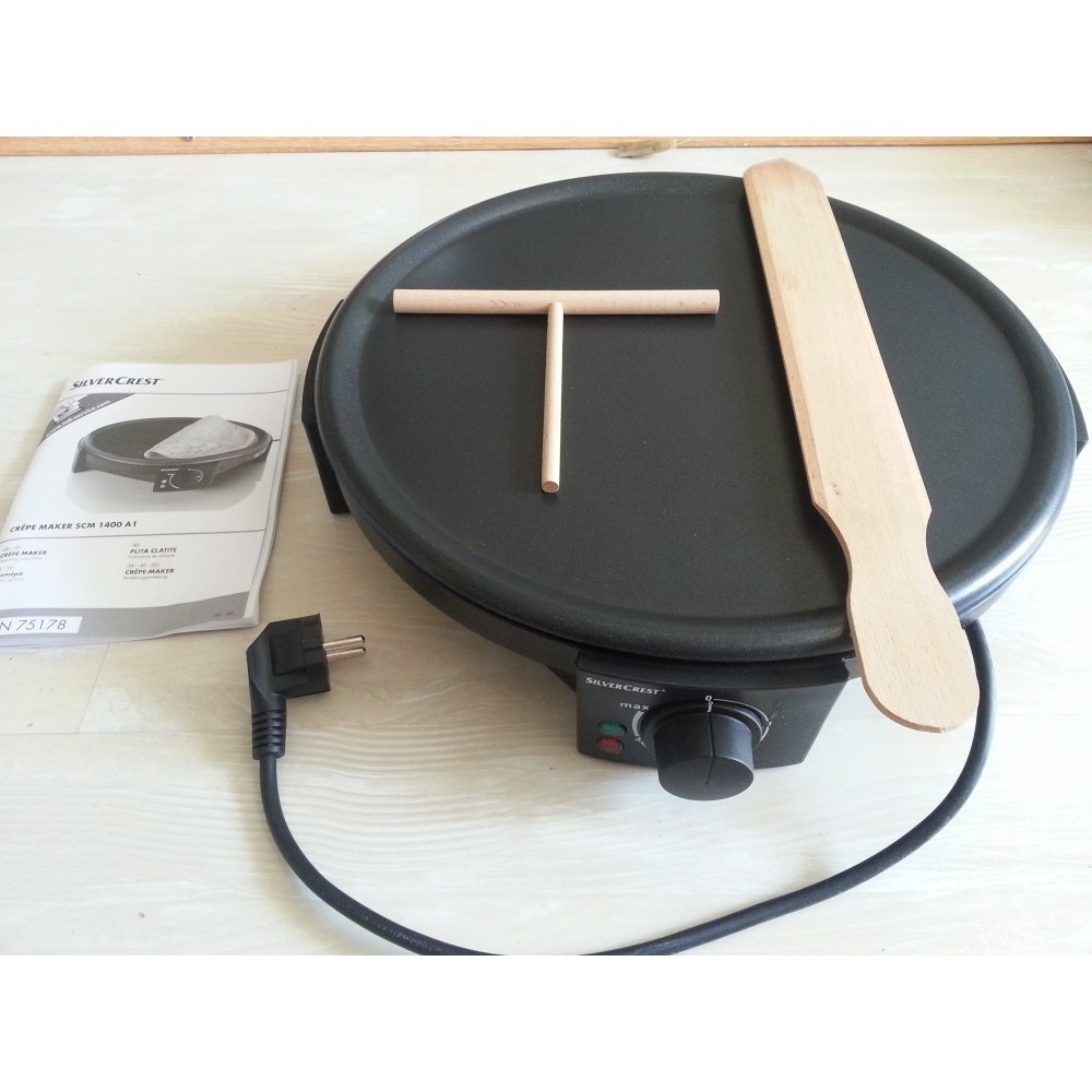 Plita De Facut Clatite Uriase Crepe Maker Silver Crest Arhiva