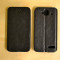 Husa Flip Case Slim ORANGE Hiro Alcatel One Touch Idol Mini OT-6012 OT-6012D Black