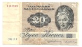 DANEMARCA 20 COROANE KRONER 1981 F