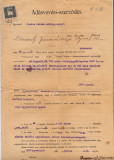 DOCUMENT 1911 PERICEI SALAJ CU TIMBRU FISCAL UNGARIA 4 pagini, Documente