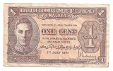 MALAYA 1 CENT 1941 Uzata