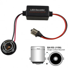 Decodor / Anulator eroare pentru bec led SMD / CREE BA15S, 1156 , stop, frana, pozitie, marsarier foto