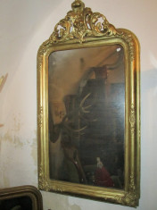 Oglinda veche , secolul XIX , rama antica foto