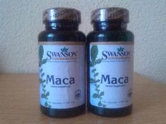 MACA, 500 mg, 100 capsule, stimulent sexual, potenta, vitalizant, produs original SUA. Garantat cel mai mic pret pe okazii! foto