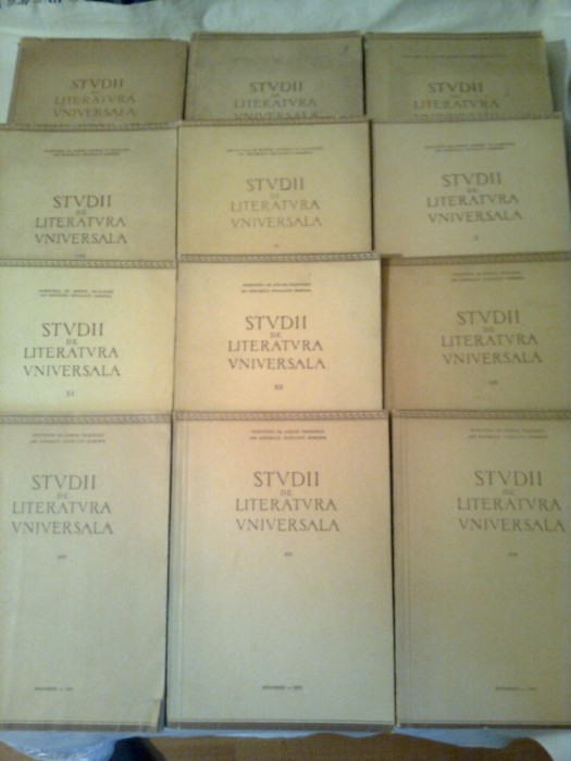 STUDII DE LITERATURA UNIVERSALA 13 vol. (vol.2;5;6;7:8;9;10;11;12;13;14;15;16)