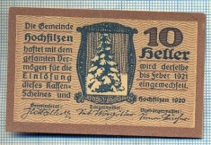 1894 BANCNOTA NOTGELD - AUSTRIA - 10 HELLER - anul 1921 -SERIA FARA -starea care se vede