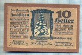 1895 BANCNOTA NOTGELD - AUSTRIA - 10 HELLER - anul 1921 -SERIA FARA -starea care se vede