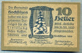 1860 BANCNOTA NOTGELD - AUSTRIA - 10 HELLER - anul 1920 -SERIA FARA -starea care se vede