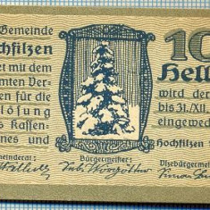 1860 BANCNOTA NOTGELD - AUSTRIA - 10 HELLER - anul 1920 -SERIA FARA -starea care se vede