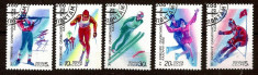 M5784 JO CALGARY 88 CCCP Serie completa timbre stampilate foto