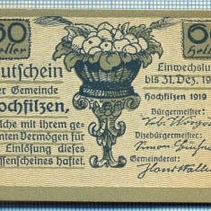 1886 BANCNOTA NOTGELD - AUSTRIA - 60 HELLER - anul 1920 -SERIA FARA -starea care se vede