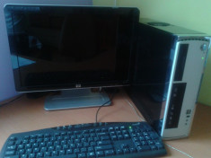 unitate pc+monitor hp+toate accesorii necesare foto