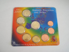 MSS - SET MONEDE EURO - SPANIA - ANUL 2005 foto