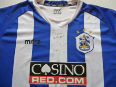 Tricou fotbal HUDDERSFIELD TOWN (Anglia) - cu autograf foto