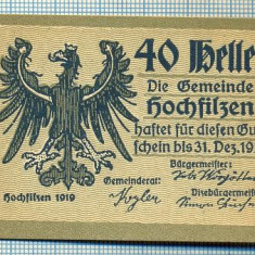 1869 BANCNOTA NOTGELD - AUSTRIA - 40 HELLER - anul 1920 -SERIA FARA -starea care se vede