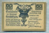 1884 BANCNOTA NOTGELD - AUSTRIA - 60 HELLER - anul 1920 -SERIA FARA -starea care se vede