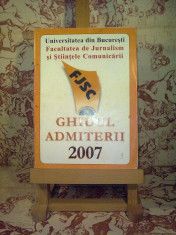 Ghidul admiterii 2007 Facultatea de jurnalism si stiintele comunicarii foto