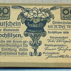 1883 BANCNOTA NOTGELD - AUSTRIA - 60 HELLER - anul 1920 -SERIA FARA -starea care se vede