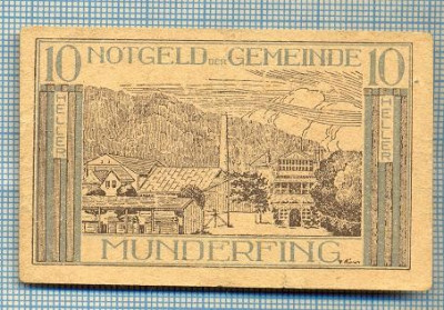 1881 BANCNOTA NOTGELD - AUSTRIA - 10 HELLER - anul (1920 ?) -SERIA FARA -starea care se vede foto