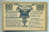 1874 BANCNOTA NOTGELD - AUSTRIA - 60 HELLER - anul 1920 -SERIA FARA -(tren,vagoane)-starea care se vede